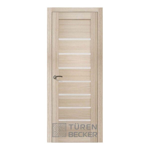 Дверное полотно Turen Becker Мета 700*2000мм ПО Life (7 стекол), 12.0.11, цвет Капучино