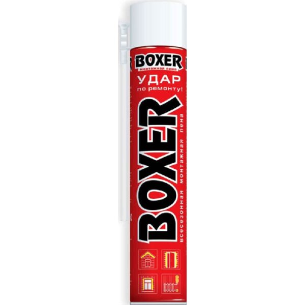 Пена монтажная бытовая Boxer всесезонная, 600 ml