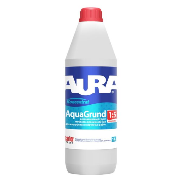 Грунт AURA Aqua Grund влагозащитный (концентрат 1:5) 1л.
