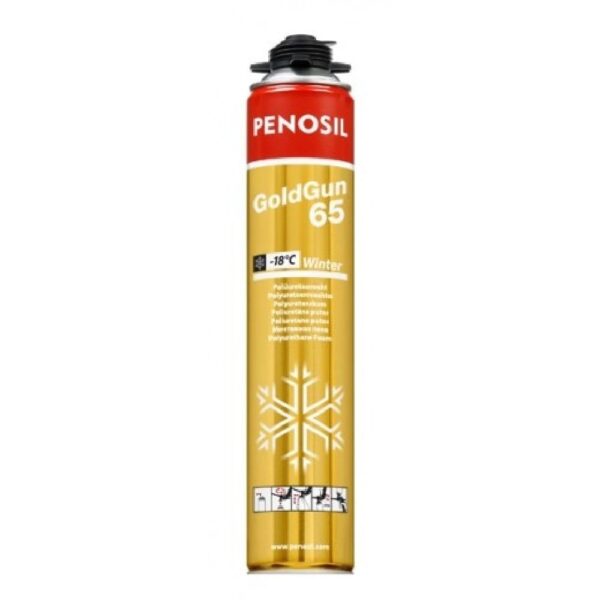 Пена монтажная Penosil GoldGun 65 Winter PRO зимняя 0,75л (профессиональная)