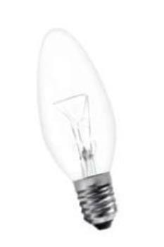 Лампа С1 Е27 40W CL свеча прозрачная