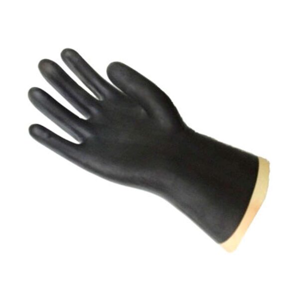 Перчатки резиновые КЩС тип 2, 2-х слойный каучук с хлопковым напылением размер М