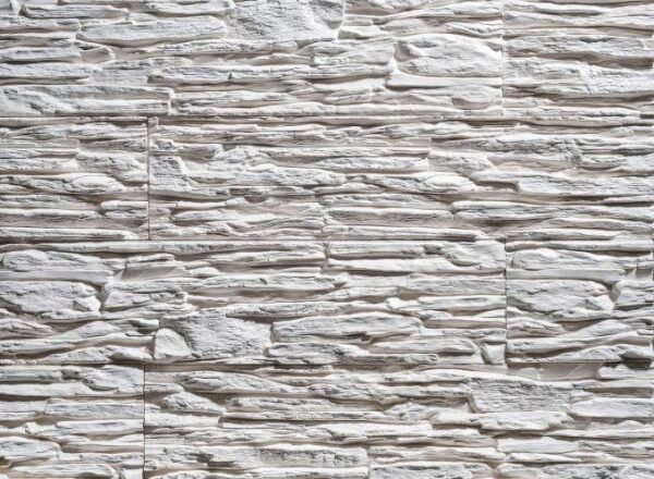 Декоративный камень Сланец тонкослойный белый 37,2*9,2*1,8 см