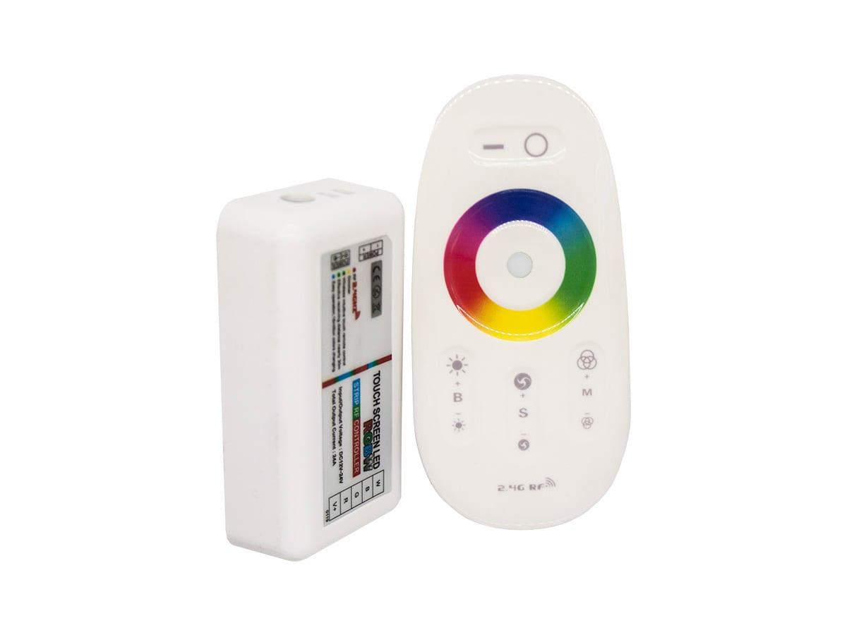 Контроллер LED RGB Touch радио сенсорный белый с кольцом 12-24V 288W 18A