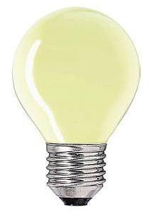 Лампа Р-45 E27 15W шар желтый