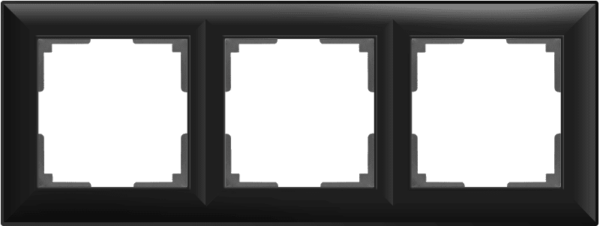 Рамка Werkel Fiore 3-я (черный матовый)
