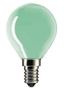 Лампа Р-45 E27 15W шар зеленый