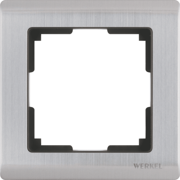 Рамка Werkel Metallic 1-я (глянцевый никель)