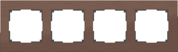 Рамка Werkel Aluminium 4-я (коричневый алюминий)