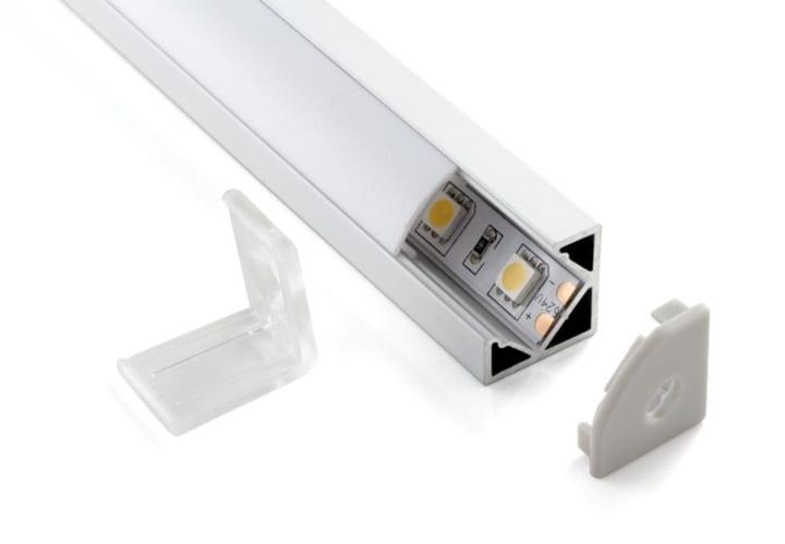Угловой аллюминиевый профиль для LED ленты 18,5мм LL-2-ALP004